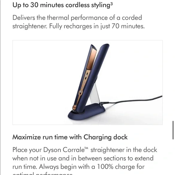 ❌SOLD❌Dyson Corrale Hair Straightener Cordless Brand New $500 - Picture 8 of 12